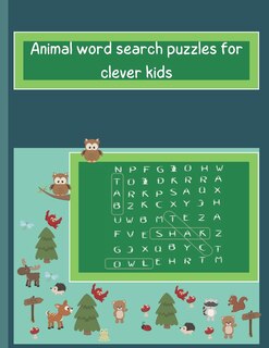 Front cover_Animals word search puzzles for clever kids