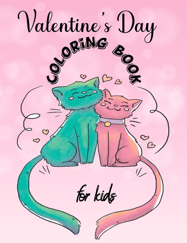 Front cover_Valentines Day Coloring Book for Kids