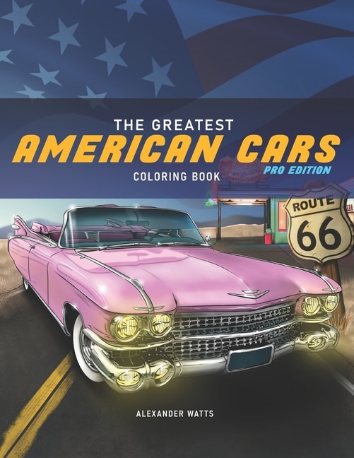 Couverture_The Greatest American Cars Coloring Book