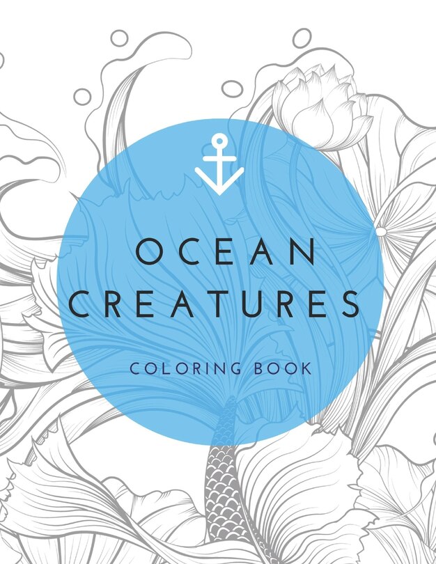 Front cover_Ocean Creatures Coloring Book