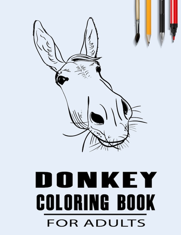 Couverture_Donkey Coloring Book For Adults