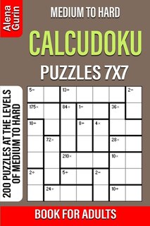Front cover_Medium To Hard Calcudoku Puzzles 7x7 Book For Adults