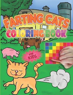 Front cover_Farting Cats Coloring Book For Kids