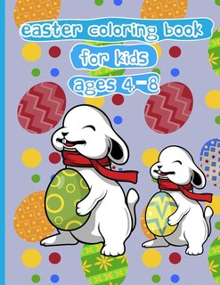 Front cover_Easter coloring book for kids ages 4-8