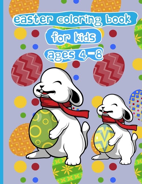 Front cover_Easter coloring book for kids ages 4-8