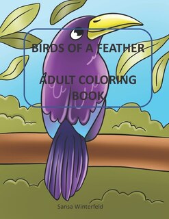 Front cover_Birds Of A Feather Adult Coloring Book