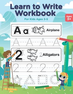 Front cover_Learn to Write Workbook for Kids Ages 3-5