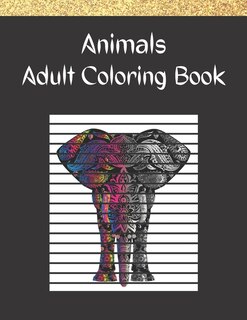 Couverture_Animals, Adult Coloring Book