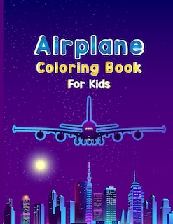Front cover_Airplane Coloring Book For Kids
