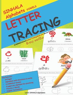 Front cover_SINHALA Alphabets VOWELS LETTER TRACING