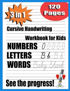 Front cover_cursive handwriting workbook for kids