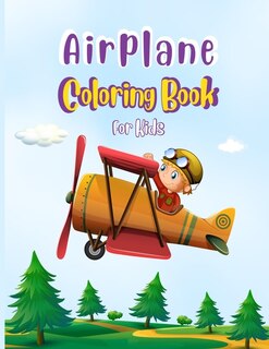 Front cover_Airplane Coloring Book For Kids