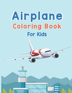 Front cover_Airplane Coloring Book For Kids