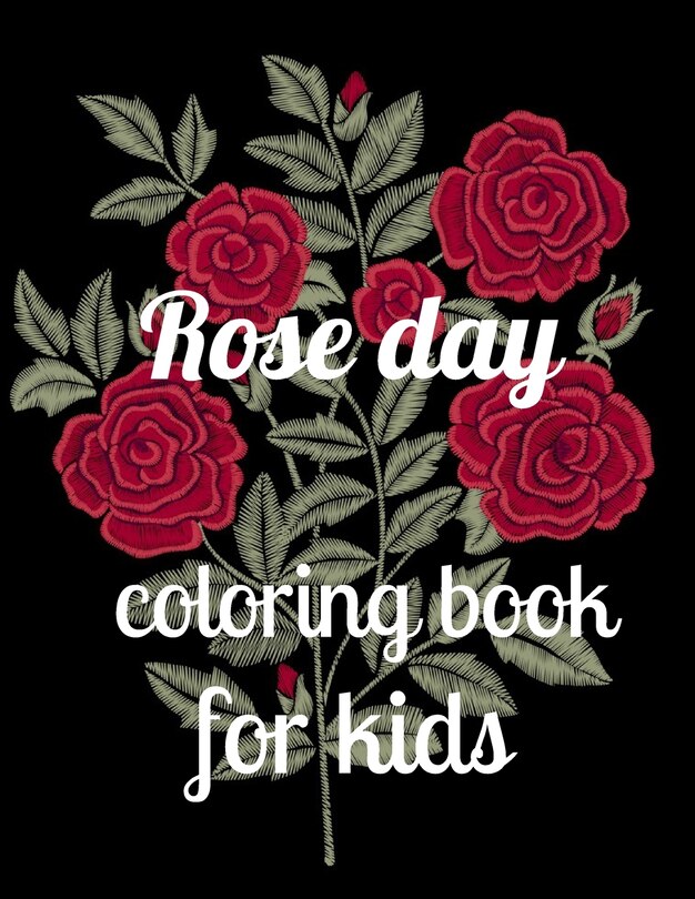 Front cover_Rose day coloring book for kids