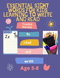 Front cover_Essential Sight Words for Kids Learning to Write and Read