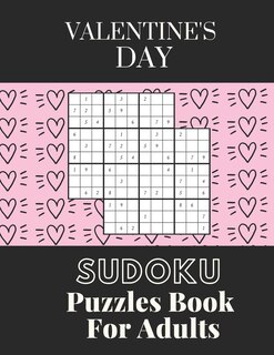 Front cover_Valentine's Day Sudoku Puzzles Book For Adults