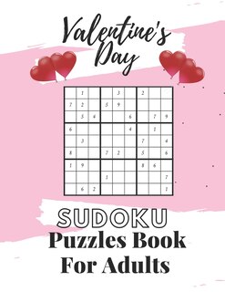 Front cover_Valentine's Day Sudoku Puzzles Book For Adults