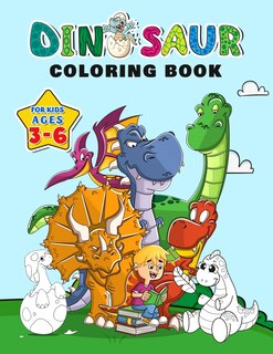 Front cover_Dinosaur Coloring Book for Kids ages 3-6