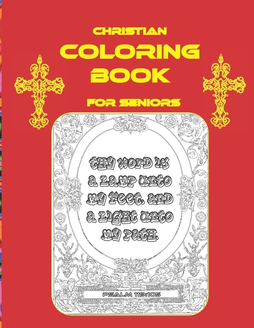 Front cover_Christian Coloring Book For Seniors