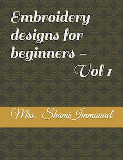Couverture_Embroidery designs for beginners - Vol 1