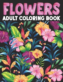 Front cover_Flowers Adult Coloring Book