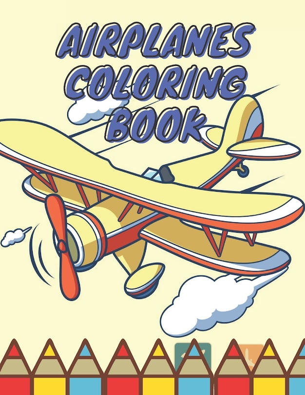 Front cover_Airplanes Coloring Book