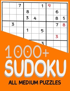 Front cover_1000+ Sudoku All Medium Puzzles