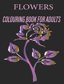 Front cover_Flowers Colouring Book for Adults