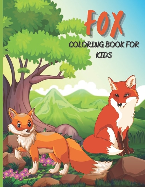 Front cover_Fox Coloring Book For Kids