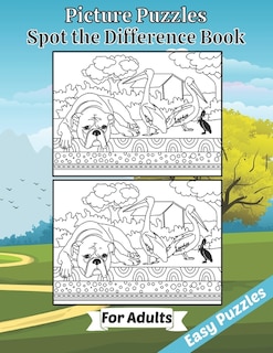 Front cover_Picture Puzzles Spot the Difference Book for Adults