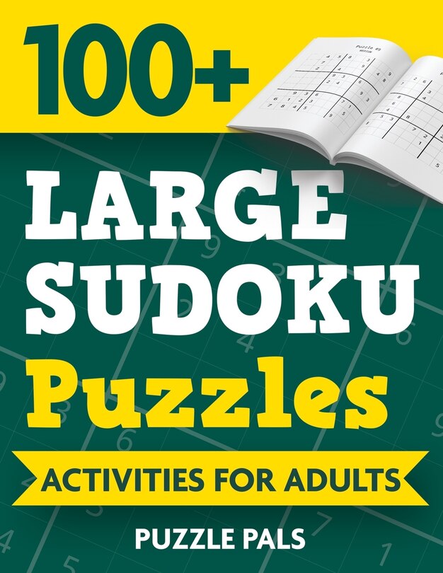 Front cover_100+ Large Sudoku Puzzles