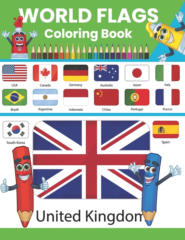Front cover_World Flags Coloring Book