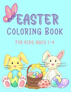 Front cover_Easter Coloring Book For Kids Ages 1-4