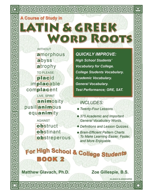 Couverture_Latin & Greek Word Roots, Book 2