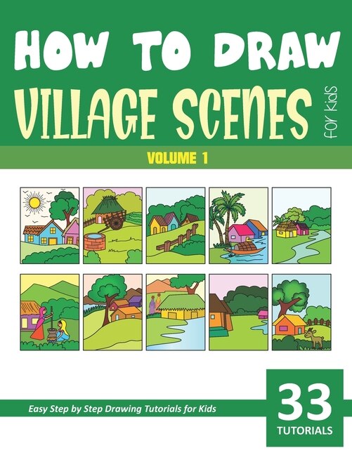 Couverture_How to Draw Village Scenes for Kids - Vol 1