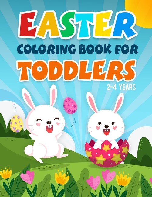Front cover_Easter Coloring Book for Toddlers 2-4 Years