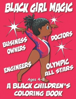 Front cover_Black Girl Magic - A Black Children's Coloring Book - Ages 4-8