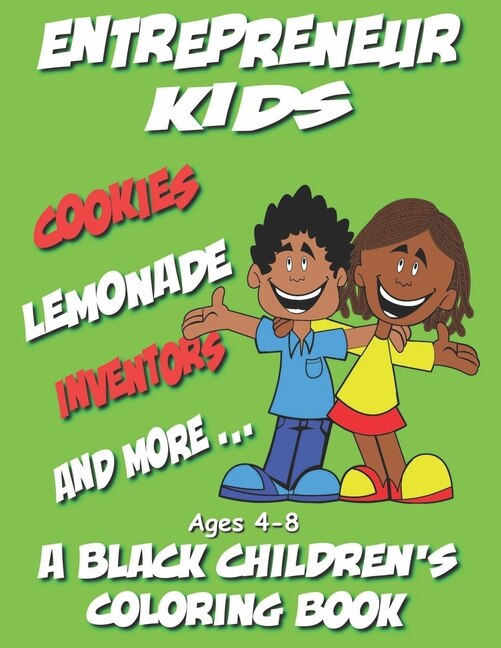 Front cover_Entrepreneur Kids - A Black Children's Coloring Book - Ages 4-8