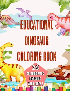 Front cover_Educational Dinosaur Coloring book
