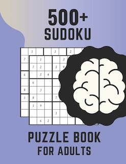 Front cover_500+ Sudoku Puzzle Book For Adults