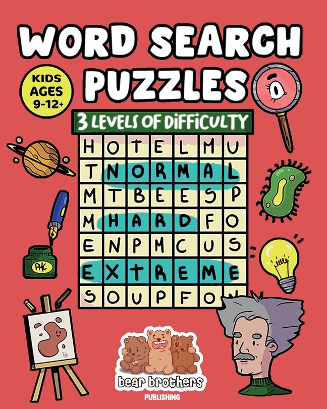 Front cover_Word Search Puzzle 3 levels of difficulty
