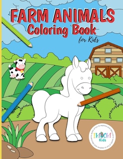 Front cover_Farm Animals Coloring Book for Kids