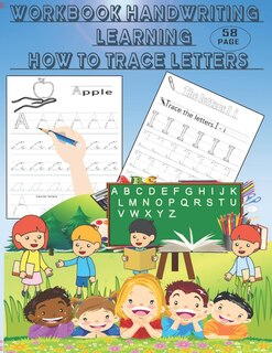 Couverture_Workbook handwriting learning how to trace letters,