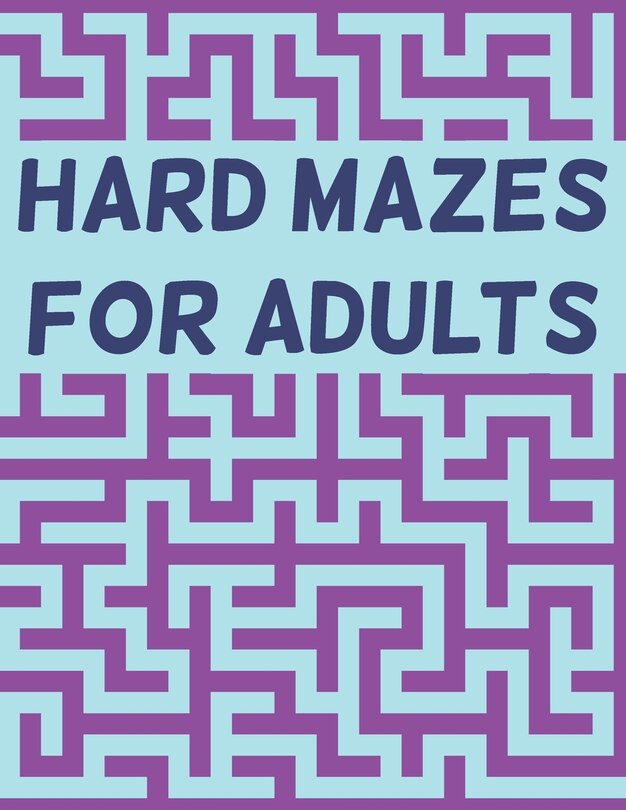 Couverture_Hard Mazes for Adults