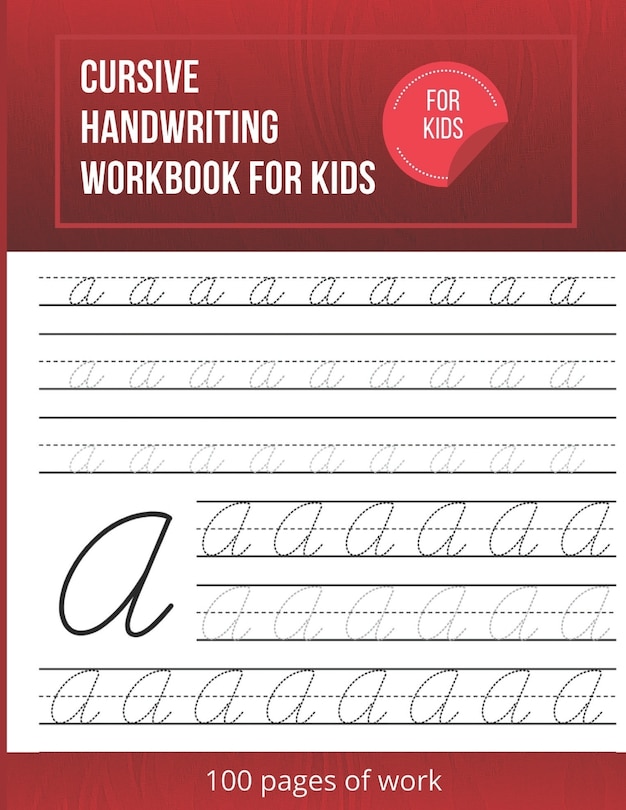 Front cover_Cursive Handwriting Workbook For Kids