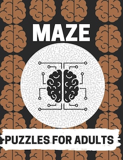 Front cover_Maze Puzzles For Adults