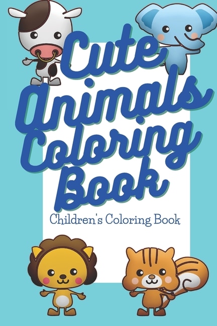 Front cover_Cute Animals Coloring Book