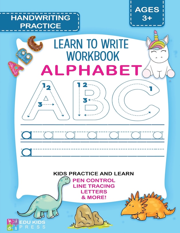 Front cover_ALPHABET HANDWRITING PRACTICE Learn To Write Workbook