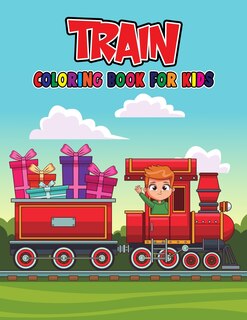 Front cover_Train Coloring Book for Kids