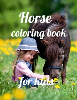 Front cover_Horse coloring book for kids